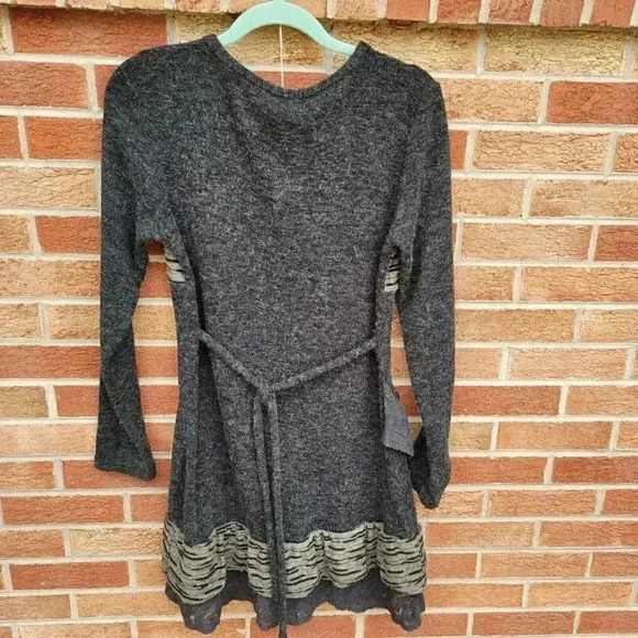 John Fashion Grey Wool Blend Dress Women's Size Small/ Medium Knee Length - Picture 2 of 7